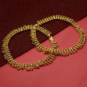 Kollam Supreme Gold Plated Thick Bridal Anklets Payal