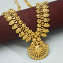 Contemporary Jasmine Gold Plated Bridal Necklace