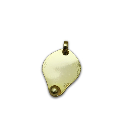 Gold Plated Traditional Plain Thali Pendant
