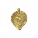 Gold Plated Traditional Crescent Thali Pendant For Woman