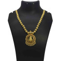 Gold Plated Lakshmi Pendant Ball Chain Necklace