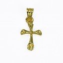 Cute Gold Plated Small Cross Pendant