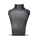 Gold Plated Designer Beaded Snake Chain For Women- 24 Inch