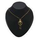 Gold Plated Palakka Pendant with Chain For Girls