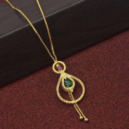 Traditional and Trendy Nagapadam Chain with Pendant