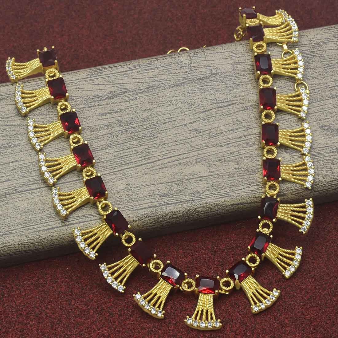 Red hot sale nagapadam necklace