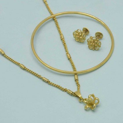 Micro Gold Plated Daily Wear Jewellery Combo Set 11
