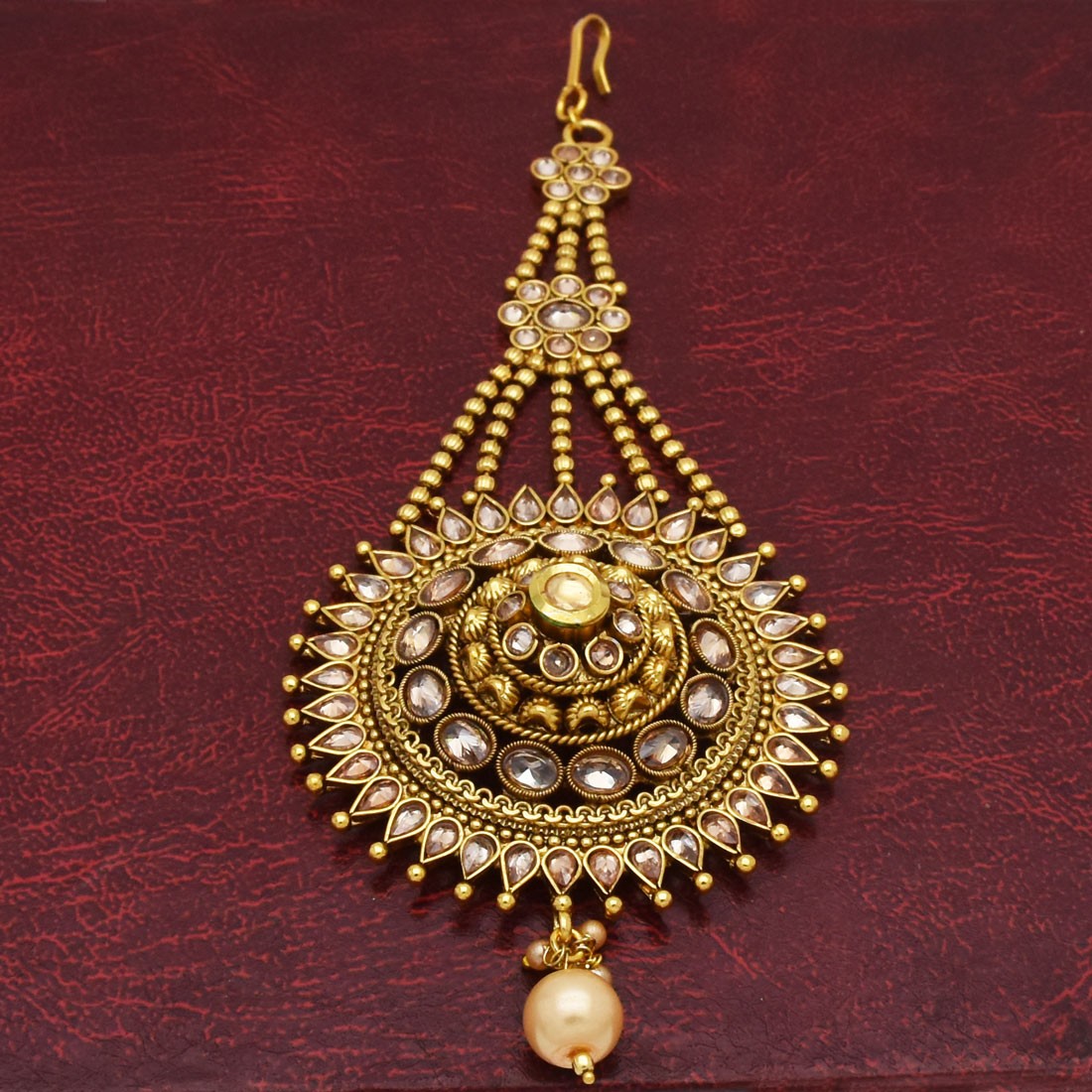 Kundan hot sale jhoomar earrings