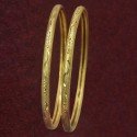 Gold Plated Medium Daily Wear Pipe Bangles for Girls