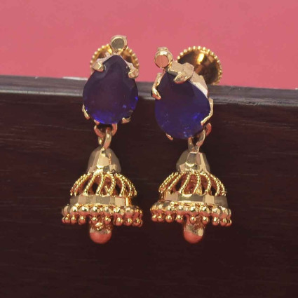 Micro Gold Plated Very Small Stone Jimikki Earrings for Girls