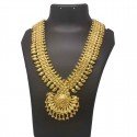 Gold Plated Mango Bridal Broad Long Chain with Pendant