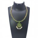 Real Temple Jewellery Emeralds Adigai Necklace