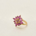 Cute Premium Fashion Ruby Square Finger Ring