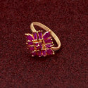 Cute Premium Fashion Ruby Square Finger Ring