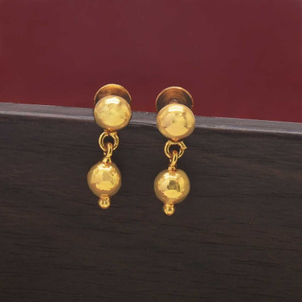 Stunning Golden Balls Hanging Ear Drops