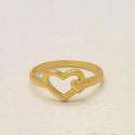 Beautiful Heart Finger Ring For Girls