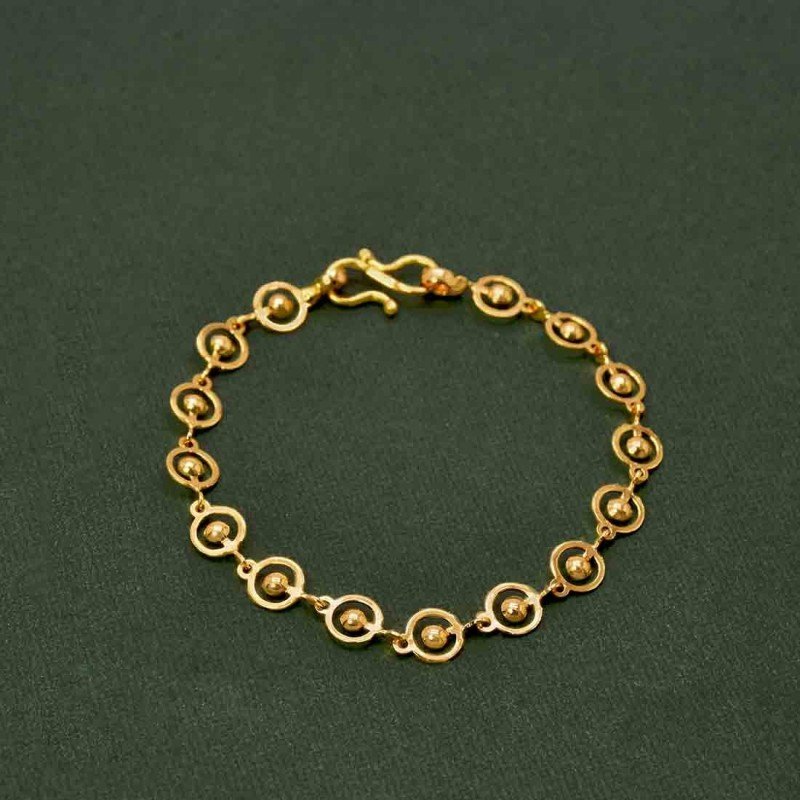 Promised Land Charm Bracelet Gold Plate - Megemeria