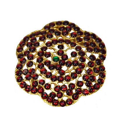 Red Ear Chain Imitation Temple Jewelry 