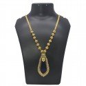 Premium Gold Plated Ball Chain Necklace With Nagapadam Pendant