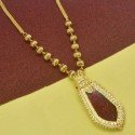 Premium Gold Plated Ball Chain Necklace With Nagapadam Pendant