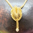 Trendy Micro Gold Plated Designer Chain Necklace For Girls