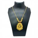 South Indian Gold Plated God Krishna pendant Necklace