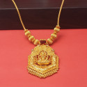 Ethnic Gold Plated Lakshmi Temple Pendant Necklace