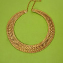 Kerala Braided Golden Kasavu Choker