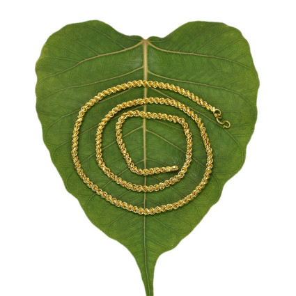 Designer Thick Gold Plated Coir Chain