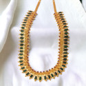 South Indian Traditional Green Nagapadam Long Necklace
