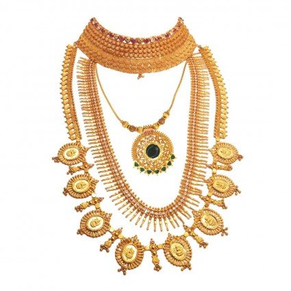 Trendy Gold plated Cone Long Chain and Necklace