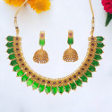 Matte Finish Kerala Traditional Ruby Nagapadam Chocker Set