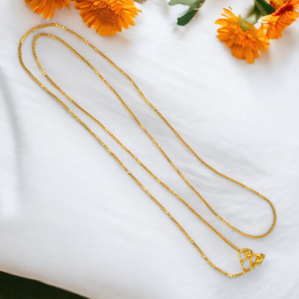 Gold Plated Nice Kilukkam Box Chain - 6P