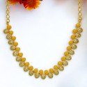 Alluring Gold Plated American Diamond Necklace