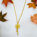 Cute Gold Plated Small Heart Pendant Chain