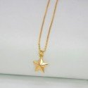 Gold Plated Box Chain With Star Pendant For Girls