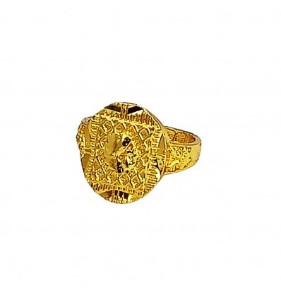 Gold Plated Designer Gent's Finger Ring