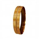 Beautiful Coir Design Gold Plated Bangles For Women