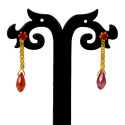 Micro Gold Plated Raindrops Earrings