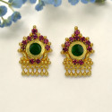 Stylish Gold Plated Round Palakka Ear Studs