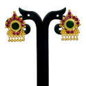 Stylish Gold Plated Round Palakka Ear Studs