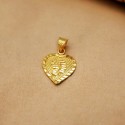 Elegant Gold Plated Alphabet Heart Pendant