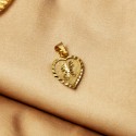 Elegant Gold Plated Alphabet Heart Pendant