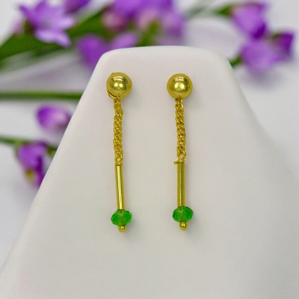 Gorgeous Crystal Hanging Chain Drop Earrings