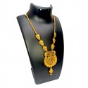 Simple Gold Plated Urvasi Chain Stones Floral Pendant