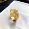 Gold Plated Gent's Vertical Line Ring