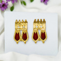 Classic Designer Double Nagapadam Ear Studs