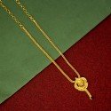 Trendy Gold Plated Designer Filigree Pendant Necklace