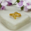 Stunning Gold Plated Stone Finger Ring