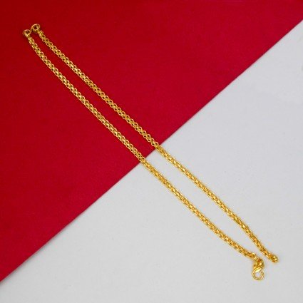 Trendy Gold Plated Urvashi Chain Anklets